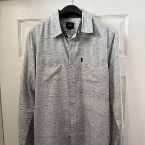 Rip Curl Flannel Button Down - light gray heather Color